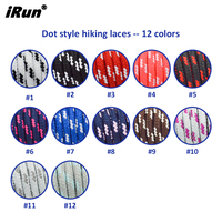 IRun Ensemble de lacets contrastés élégants et personnalisés Lacets ronds et plats Lacets de baskets légers de style unique pour chaussures décontractées