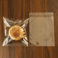 Sacs d'emballage pour pain, qualité alimentaire, auto-scellants, auto-adhésifs, pour bagels, beignets, gâteaux, pain fraîchement cuit, en matériau HDPE, imprimés