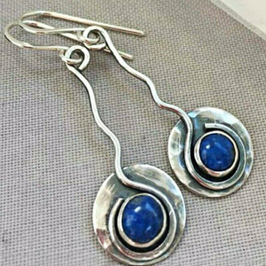 Orecchini Pendenti Lunghi Effetto Turchese Vintage per Donne, Orecchini Boho per Uso Quotidiano e Feste, Gioielli alla Moda - Product Image 1