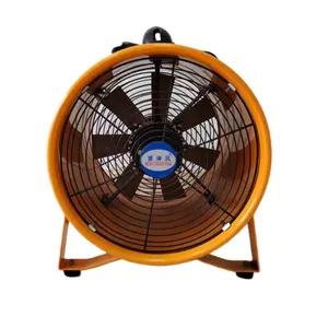 China Supplier 110/220v Ac Dc Electric Handle Flexible Ducted Industrial Exhaust Fan High Velocity Blower Fan