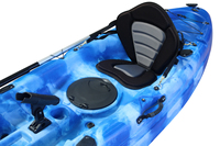 Kayak de pêche monoplace en HDPE de 9 pieds, écologique, durable, très demandé et à prix abordable, en vente