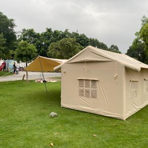 <span class=keywords><strong>Toile</strong></span> <span class=keywords><strong>de</strong></span> <span class=keywords><strong>tente</strong></span> <span class=keywords><strong>gonflable</strong></span> familiale pour glamping extérieur et colonne d'air Camping quatre saisons avec pompe à air et auvent en <span class=keywords><strong>toile</strong></span> - Product Image 4