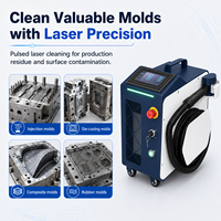 Nettoyeur de moules laser industriel pour moules en caoutchouc de moulage par injection, élimination précise des résidus avec nettoyage pulsé sans contact