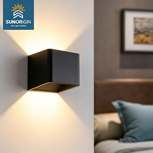 Promotion : Applique Murale LED Encastrée Moderne Simple Noire et Blanche pour Intérieur, Contrôle par Interrupteur, Idéale pour Couloir, Escalier, Corps en Fer, Maison et Bureau - Product Image 3
