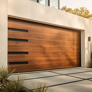 Portes de garage isolées modernes Portes de garage doubles verticales résidentielles pour maisons - Product Image 2