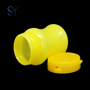 Jar Products Empty Medicine Tablet Pill Food Grade Pull Tab Chewing Gum Bottles PE Cream Jar Hdpe Special Design Plastic 150ml