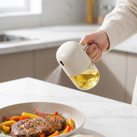Bouteille pulvérisateur d'huile en plastique PP écologique, type pression, distributeur anti-fuite pour grillades, steak, salade, cuisine
