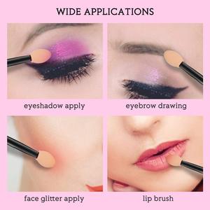 100pcs Double End Eyeshadow Eyeliner Sponge Applicator Sticks Soft Cosmetic Makeup Brush Tools - Product Image 5