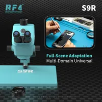 Microscope ultra-large haute puissance RF4 S9R, zoom continu 7-74X, champ de vision ultra-large de 27 mm pour la réparation de téléphones portables et la soudure