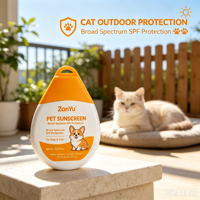 Crème Protectrice Cutanée pour Animaux de Compagnie en Marque Blanche, Formule Solaire Douce et Non Irritante pour Chiens et Chats, Utilisation Quotidienne en Extérieur