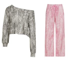 Pantalon de jogging décontracté en maille florale pour femme, doublé polaire respirant, avec cordon de serrage à la taille, idéal pour l'automne - Product Image 6