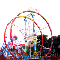 Manège professionnel Ferris Ring Ride, conception durable de haute qualité, prix d'usine abordable, largement utilisé dans les parcs d'attractions en plein air