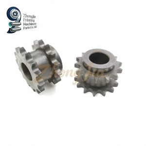 Pignon de chaîne de levage de papier C5.017.131 14 dents, double rangée, pour levage et abaissement, pièces de machines d'impression Heidelberg - Product Image 3