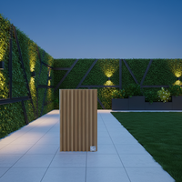 Panneau rainuré en fibre de bois de bambou WPC sur mesure pour la décoration intérieure moderne