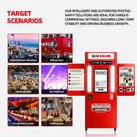 Mesin Cetak Foto Instan untuk Booth Foto Koran dengan Kontrol Aplikasi Jarak Jauh, Smart Beauty, Kompatibel dengan Kamera, Dilengkapi Wi-Fi