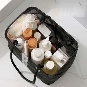 Panier de rangement et de toilettage de voyage portable de grande capacité, nouveau sac de bain pliable avec fonction de drainage - Product Image 5