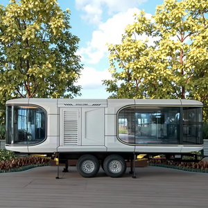 <span class=keywords><strong>Maison</strong></span> conteneur capsule spatiale de luxe portable Offre Spéciale préfabriquée <span class=keywords><strong>en</strong></span> acier léger avec panneau sandwich pour immeuble de bureaux - Product Image 2