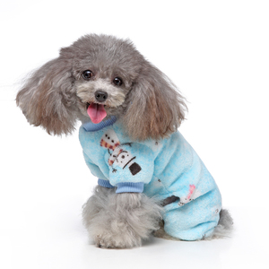 Ropa Navideña para Perros, Pijama Cálido <span class=keywords><strong>de</strong></span> Forro Polar, Vestido Suave para Cachorros con Lazo para Perros Pequeños y Medianos, OEM - Product Image 1