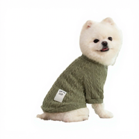 Vente en gros d'accessoires pour animaux de compagnie Pull en coton respirant et chaud Vêtements pour chiens Tissu pour animaux de compagnie