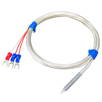 Sonde de température encastrée dans le sol de 30 mm, type K/PT100, étanche IP68, en PTFE, résistante à la corrosion, en platine, OEM
