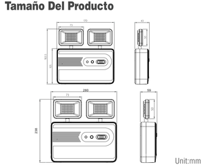 2x10W IP65 không thấm nước có thể sạc lại đôi tại chỗ dẫn ánh sáng khẩn cấp - Product Image 6
