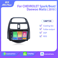 Kits de Marco y Panel USB para Navegador Android de 9 Pulgadas MeiHua para Coche Chevrolet Spark Beat Daewoo Matiz con CarPlay, DSP y GPS para Tablero