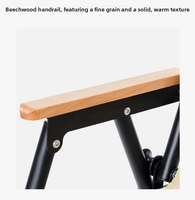 Banc de jardin d'extérieur haut de gamme en acier à haute teneur en carbone, pliable, pour deux personnes, mobilier de camping portable