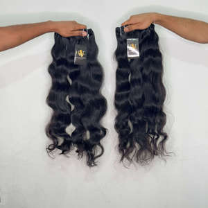Lot de Cheveux Indiens Vierges Non Traités, Ondulés, Raides ou Bouclés, Cheveux Humains Naturels de Temple Indien, Fournisseurs - Product Image 1