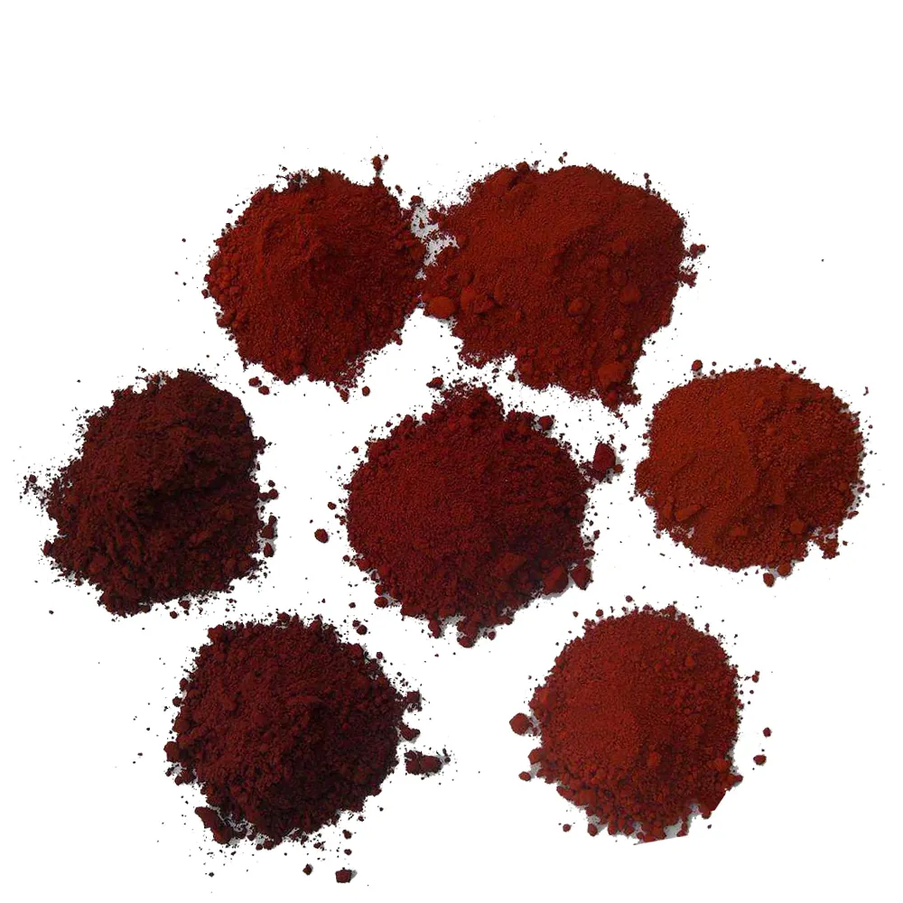 Uso de hormigón Pigmento de óxido de hierro rojo