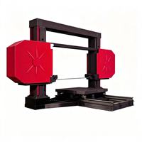 Machine de découpe automatique de blocs à fil de fer multi-brins, roue de scie à fil pour gravure sur pierre, composants essentiels PLC