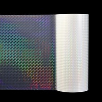 Film de laminage thermique chaud transparent souple PET BOPP imprimé en 3D Gien holographique 330 mm * 200 m * 25 microns, rouleau de film de laminage 25 microns