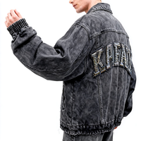 Veste de safari de grande taille pour l'extérieur en coton vintage vierge OEM personnalisé pour hommes, avec blocage de couleur, col rabattu, fermeture éclair sur le devant, travail décontracté.