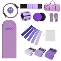 Fabrikpreis Individuelles Logo Silikon-Hantel Power Ring Yoga-Matte Heimfitness-Set Yoga-Pilates-Zubehör Pilates-Kit