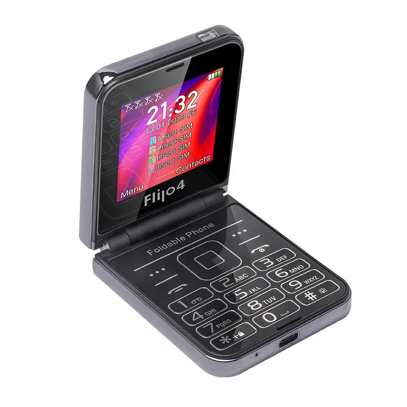 UNIWA F265 ponsel lipat kecil, kartu Sim 4