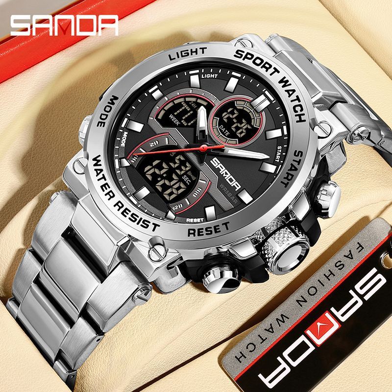 Sanda 6137 Electronic Analog Digital Wrist