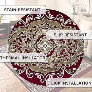 Alfombra de chenilla de 5x7 pies alfombra de terciopelo suave para sala de estar y dormitorio alfombra de piso para el hogar diseñador Dari para piso - Product Image 5