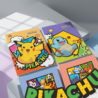 Carnet de notes coréen Pokémon pour enfants, reliure cousue, dessin animé, fournitures scolaires, cadeau pour étudiants, vente en gros