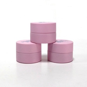 Envases de Lujo para Crema de Ojos, 5g 10g, Frascos Cosméticos Redondos de Vidrio Esmerilado Rosa Mate con Tapas de Plástico para el Cuidado de la Piel - Product Image 2