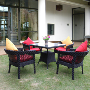Ensemble de meubles de terrasse extérieure Ensemble de meubles de terrasse de <span class=keywords><strong>jardin</strong></span> table et chaise en rotin Ensembles de canapés Ensemble de meubles de <span class=keywords><strong>jardin</strong></span> d'extérieur - Product Image 1