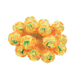 बेडरूम की सजावट के लिए कृत्रिम हरी पत्तियों के साथ एलईडी इंद्रधनुष गुलाब स्ट्रिंग रोशनी - Product Image 5