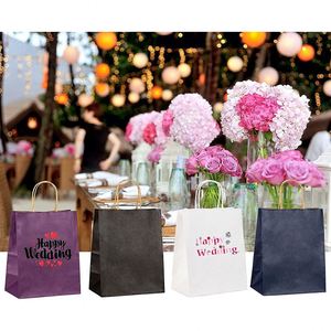 Kraft Paper Gifts <b>Bags</b> with Handles Party Favor Retail Shopping <b>Bags</b> Wedding <b>Bags</b> Recyclables Shopping Sturdy Paper <b>Bags</b> - Product Image 5