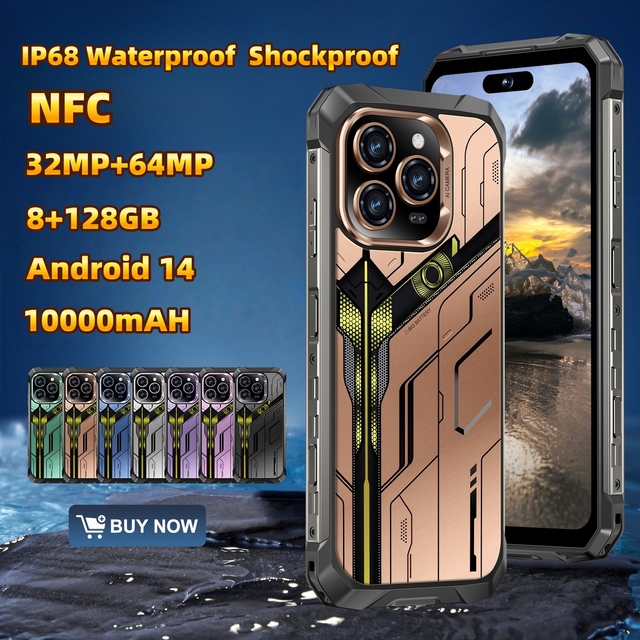 G85 Octa Core LTE 6.8" Rugged Android 14.0 8G+128GB 32MP+64MP 10000mAH IP68 Waterproof Shockproof Phone