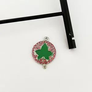 Colgante y dije de aleación clásica con diseño de niña griega, poodle, paloma, hiedra y letras, con diamantes de imitación, estilo 1922 1943, para collar, pendiente y pulsera - Product Image 5