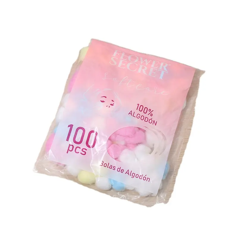 Bolas de algodón médicas suaves de alta absorción de algodón 100% a granel, bolas de algodón comprimidas estériles al por mayor