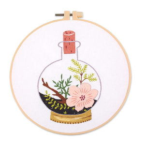 Bordados Starter Kit para Iniciantes Carimbado <span class=keywords><strong>Cross</strong></span> <span class=keywords><strong>Stitch</strong></span> Kits com Flores Bonitas e Plantas Padrões para Adultos Crianças - Product Image 6