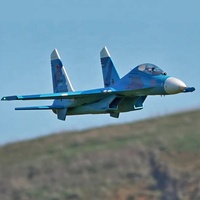 Kit de chasseur RC FMS SU-27 Twin 70mm EDF PNP avec deux ESC 80A, performances à grande vitesse, modèle de loisir