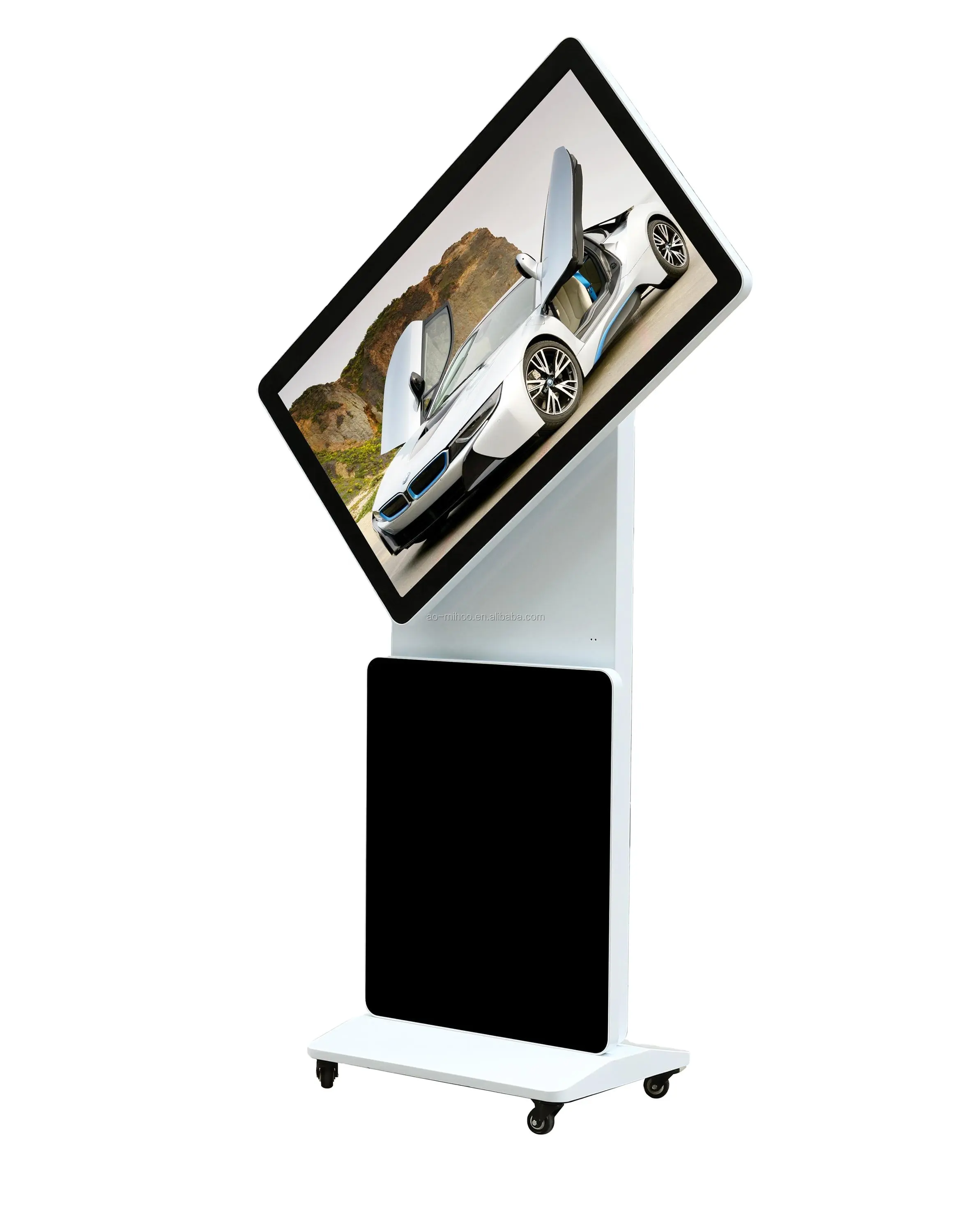 Floor Stand SDK Signage Screen Indoor Led Display Smart 30 Rotate All in One White Digital Kiosk Outdoor Led Advertising Kiosk