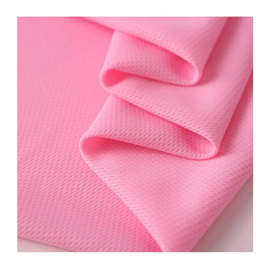 100% polyester cool max dry fit vogel auge mesh stoff für sportswear