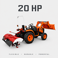 Tracteur chinois Euro 5 CE COC EPA, moteur diesel 18-25 CV, machine agricole, 4 roues motrices, tracteur agricole