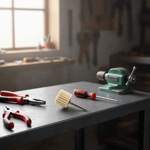 Disco de Fieltro TTAKE de 30x30mm con Eje de 6mm, Almohadilla de Pulido No Abrasiva para Amoladora Angular - Product Image 3